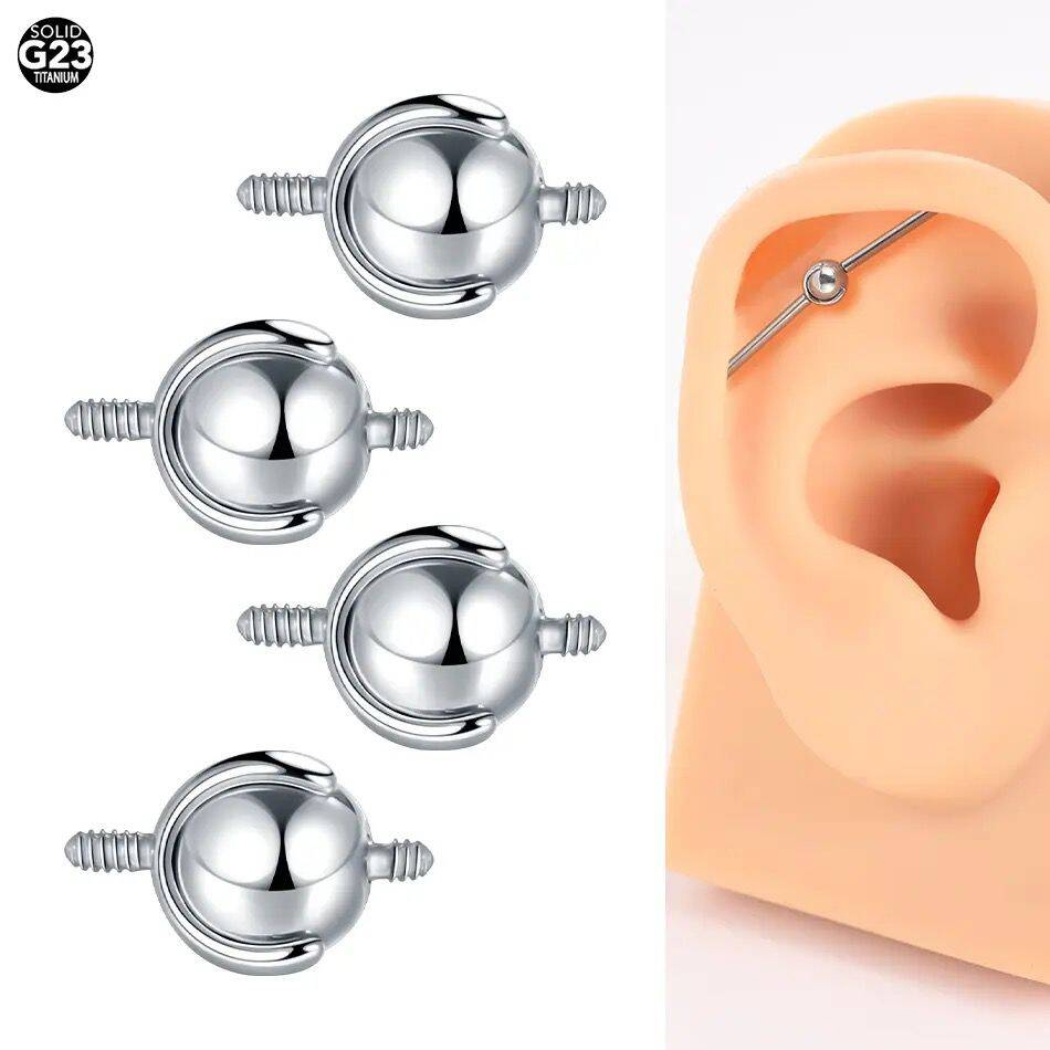 Body Jewelry Replacement Ball - 1 adet 16G/14G 4/5mm endüstriyel halter