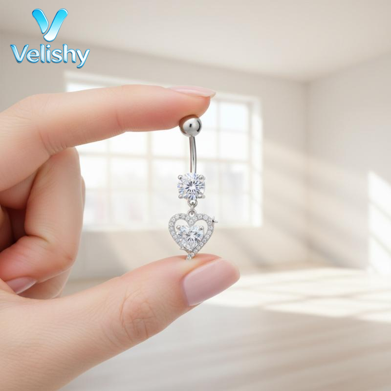 Body Jewelry Surgical Steel - Cerrahi Çelikten Nikel İçermeyen Göbek Piercingi,
