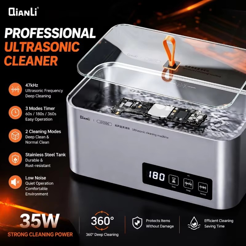 Body Jewelry Repair - QIANLI QX9000 Ultrasonik Temizleyici 35W 47kHz