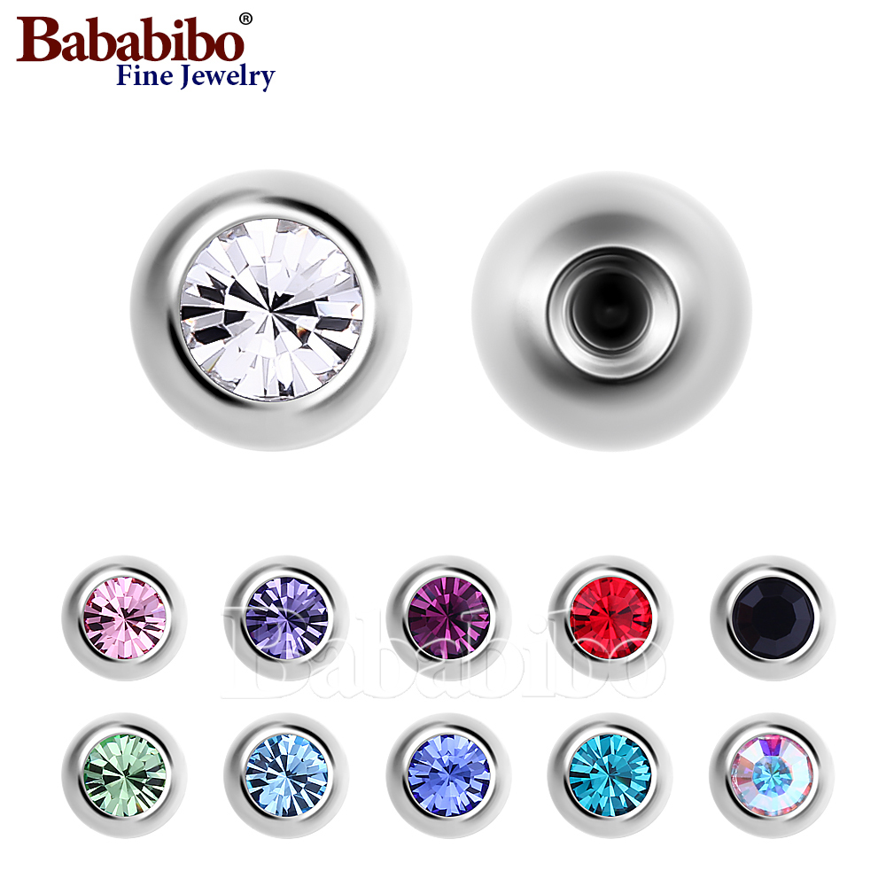 Body Jewelry Replacement Ball - 10 adet Titanyum Yedek Yedek 14g