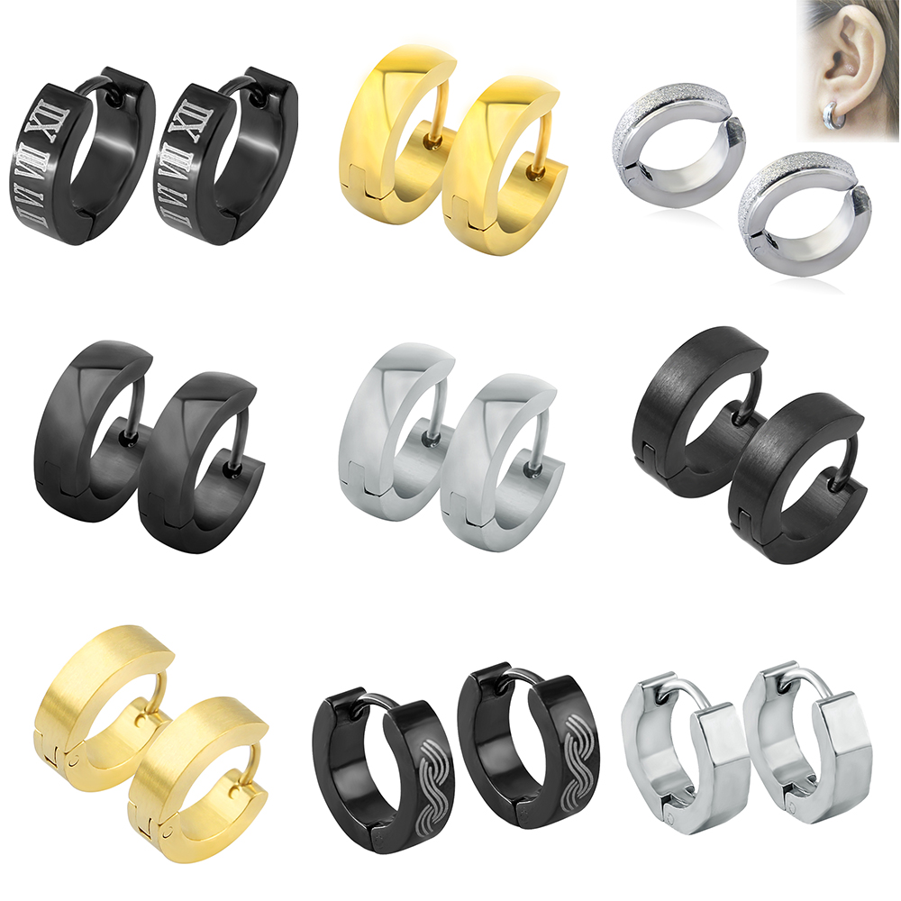 Body Jewelry Surgical Steel - ZS Kpop Hoop küpe kadınlar için