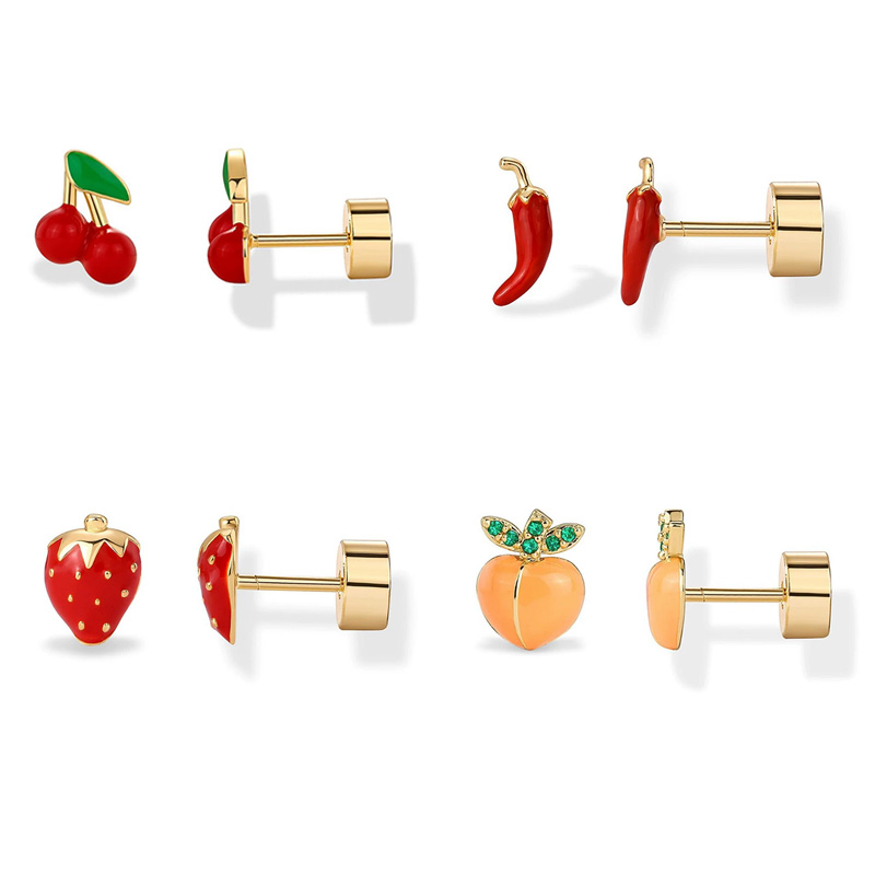 Body Jewelry Surgical Steel - 2 adet kıkırdak küpe damızlık kadınlar
