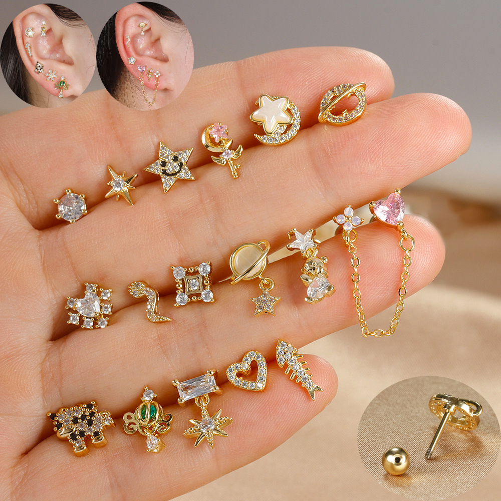 1 adet kıkırdak kulak Piercing - Body Jewelry Surgical Steel incelemesi ve fiyatı
