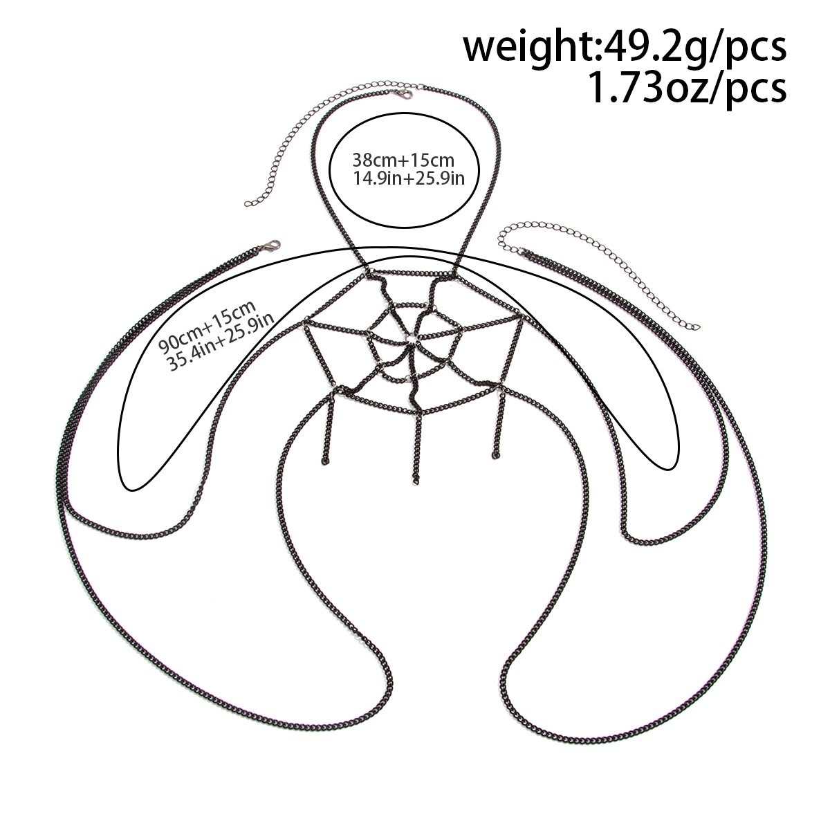 KunJoe Yaratıcı Seksi Örümcek  - Body Jewelry Necklace incelemesi ve fiyatı