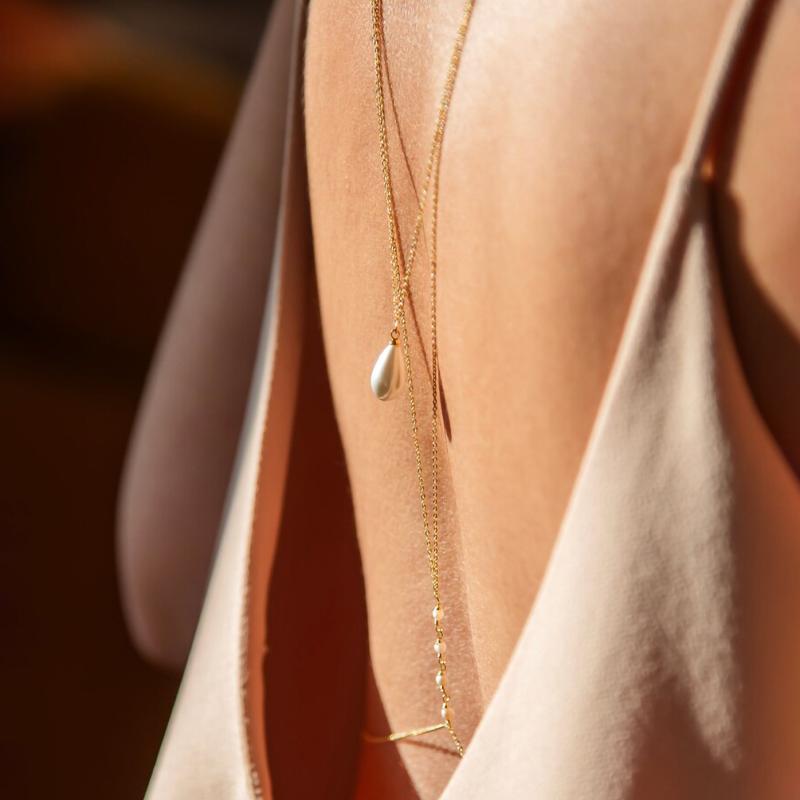 Basit Çok Katmanlı İnci Sırt Z - Body Jewelry Necklace incelemesi ve fiyatı
