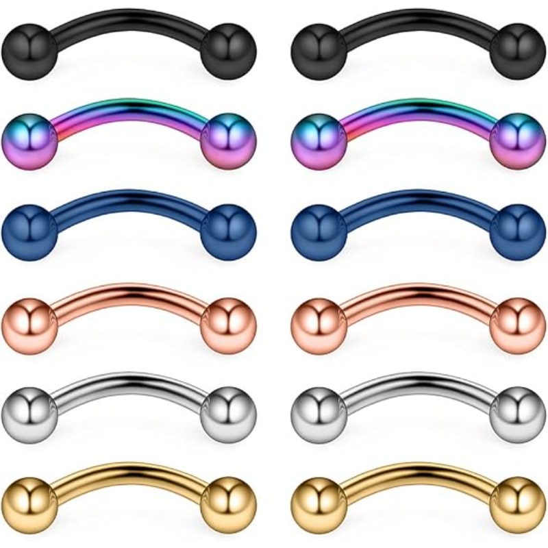 12 adet 16G cerrahi çelikten y - Body Jewelry Surgical Steel incelemesi ve fiyatı