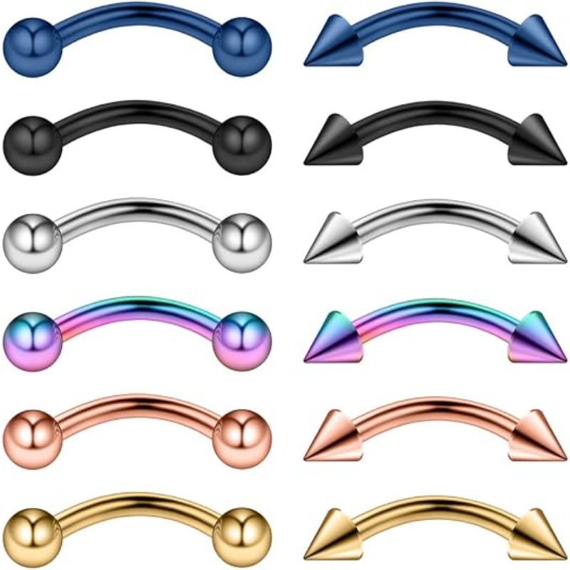 12 adet 16G cerrahi çelikten y - Body Jewelry Surgical Steel incelemesi ve fiyatı