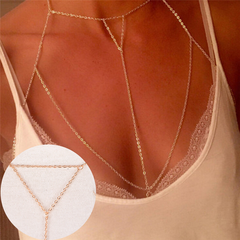 Altın gümüş moda Link zinciri  - Body Jewelry Necklace incelemesi ve fiyatı