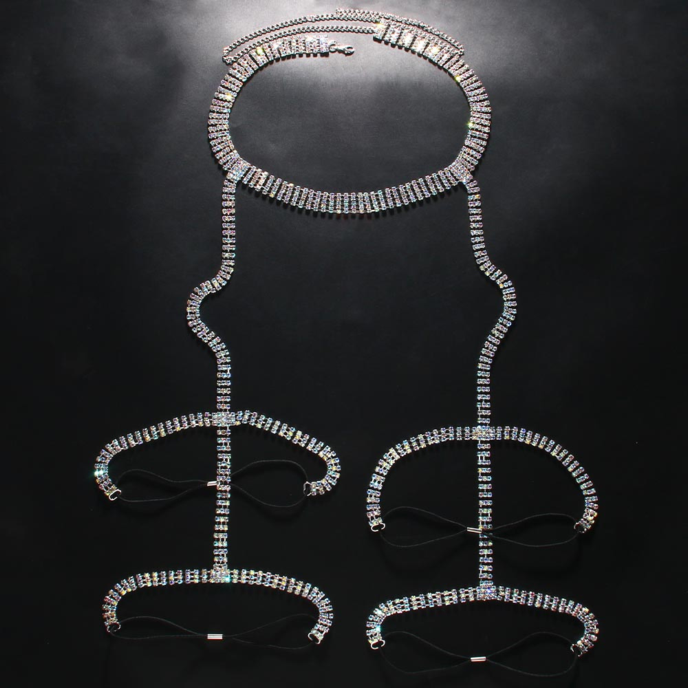 Stonefans taklidi uyluk Garter - Body Jewelry Retainers incelemesi ve fiyatı