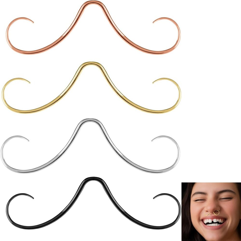 Piercing takı bıyık Septum yüz - Body Jewelry Surgical Steel incelemesi ve fiyatı