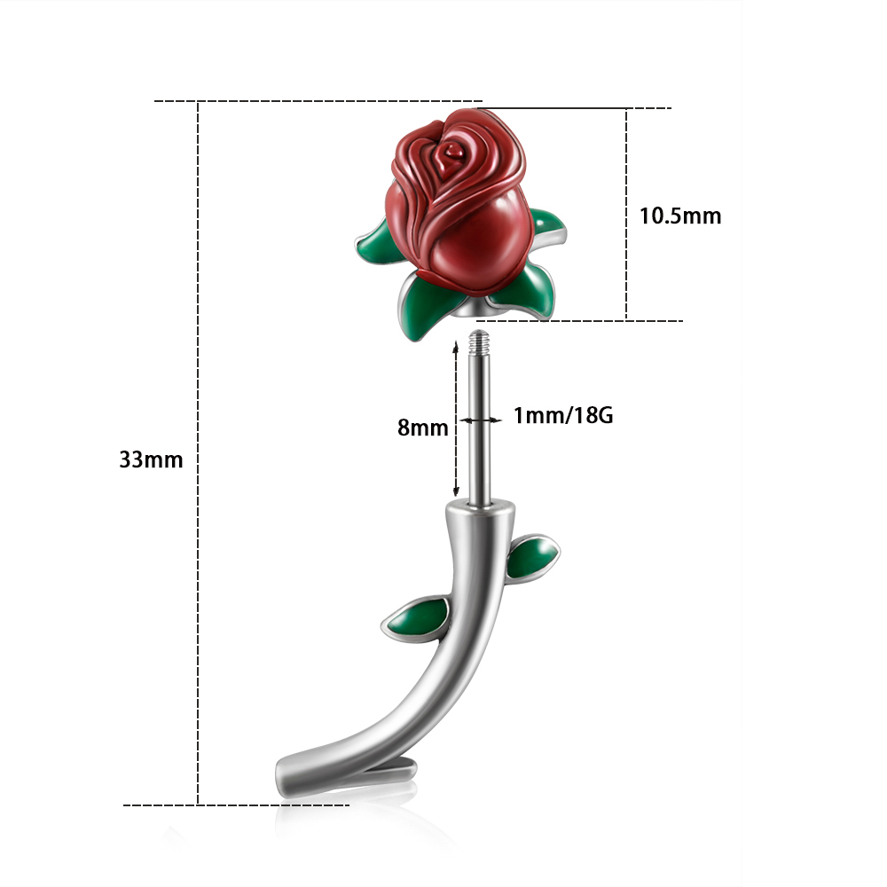 1 adet cerrahi çelik kırmızı g - Body Jewelry Surgical Steel incelemesi ve fiyatı
