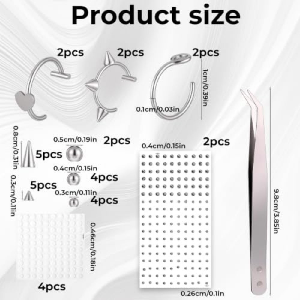Sahte Piercing Seti, Delinmemi - Body Jewelry Replacement Ball incelemesi ve fiyatı