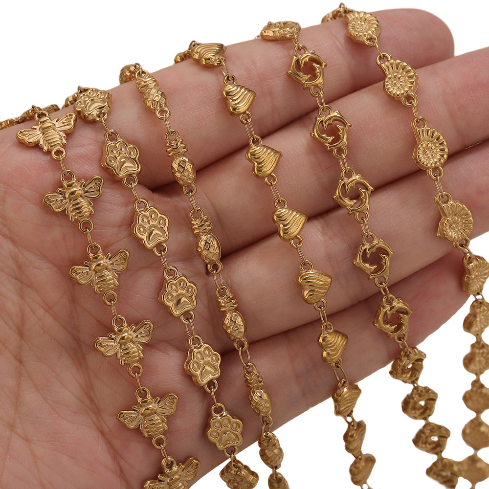 1M PVD Altın Paslanmaz Çelik K - Body Jewelry Necklace incelemesi ve fiyatı