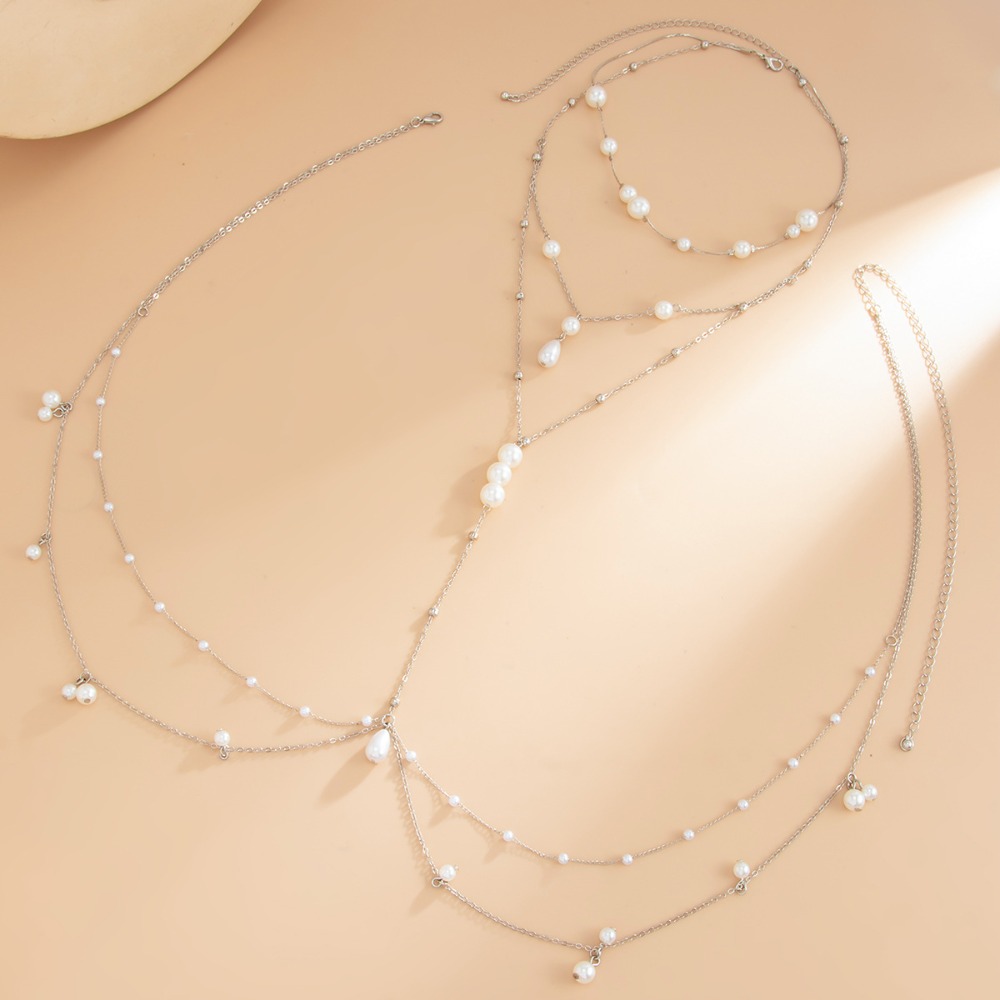 Çok Katmanlı İmitasyon İnci Ko - Body Jewelry Necklace incelemesi ve fiyatı